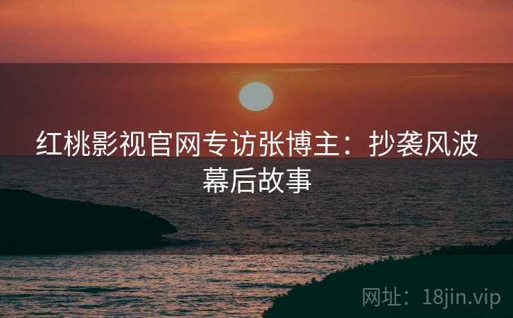 红桃影视官网专访张博主：抄袭风波幕后故事